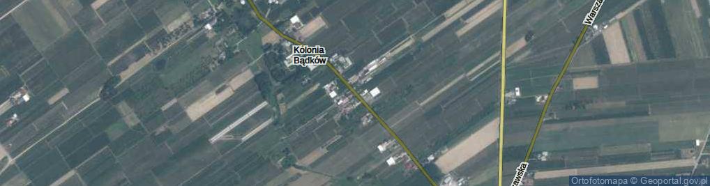 Zdjęcie satelitarne Kolonia Bądków ul.